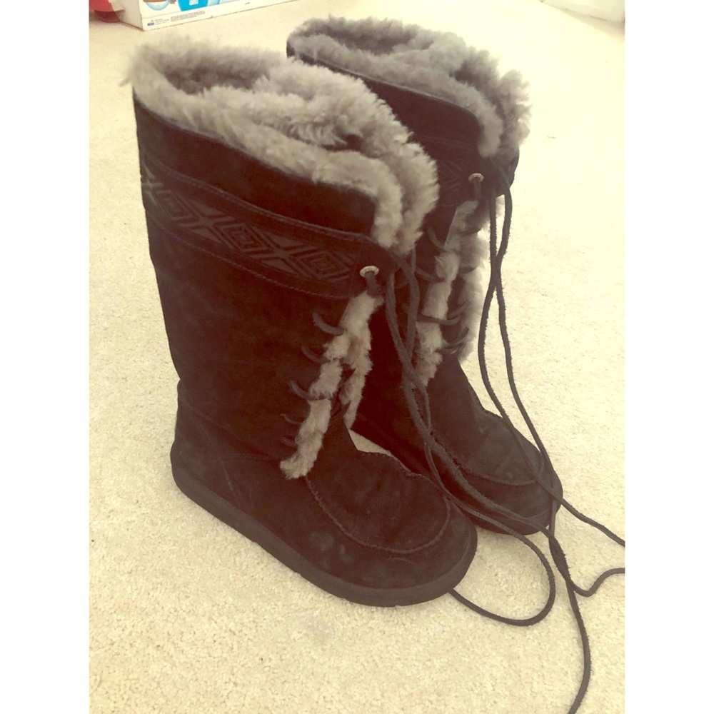 Lace up UGG boots